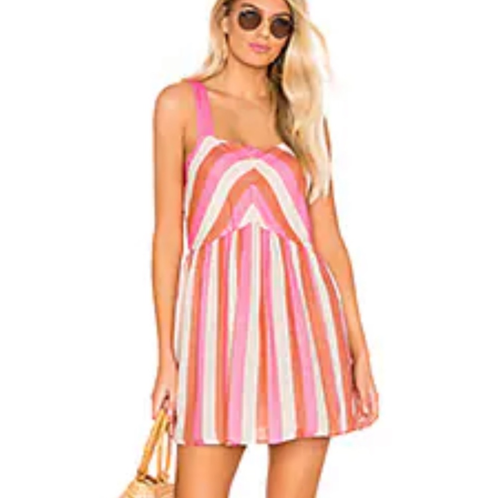 Lovewave Philly Dress in Pink Stripe